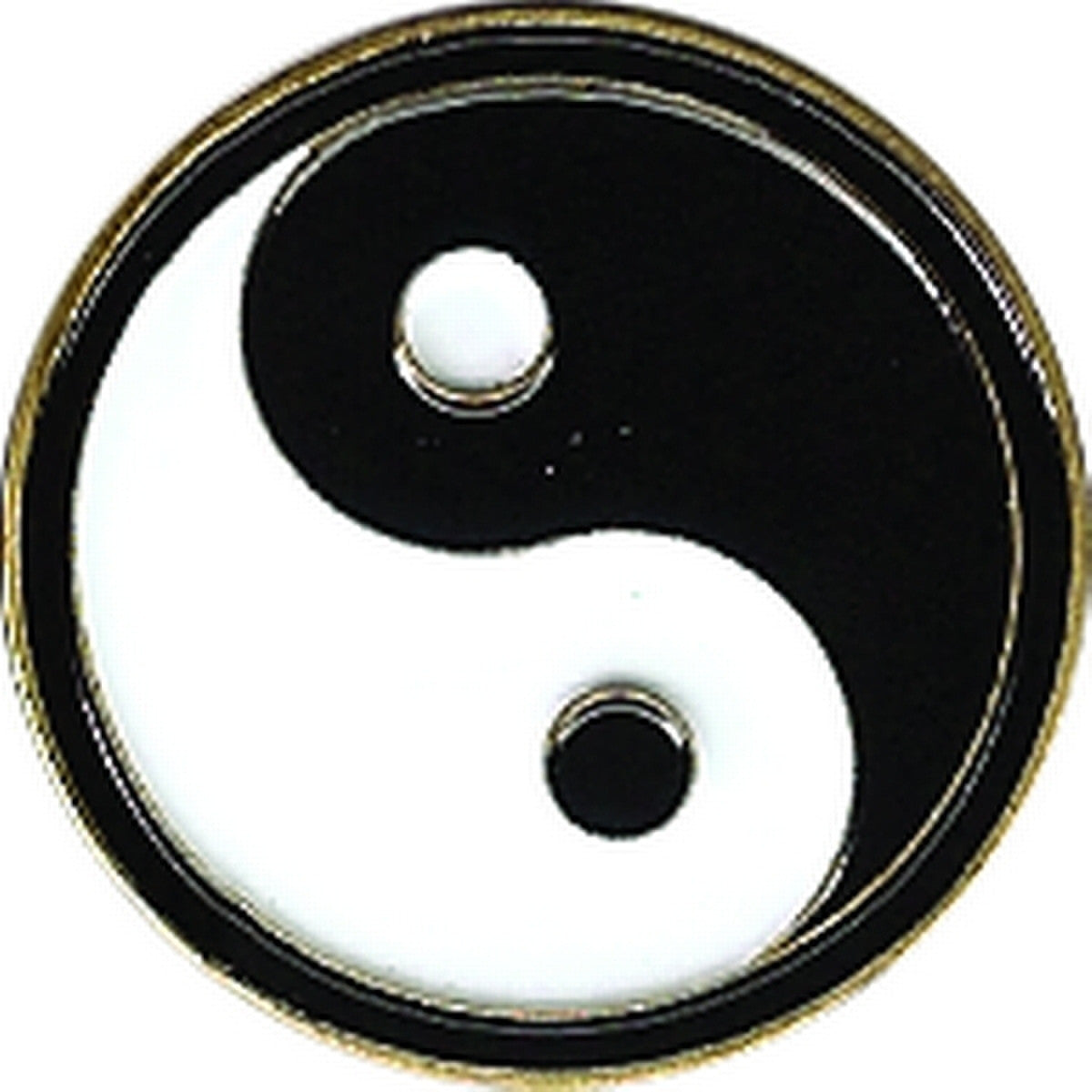 The Ying/Yang 1" Diameter (Non Magnetic) Metal Golf Ball Marker
