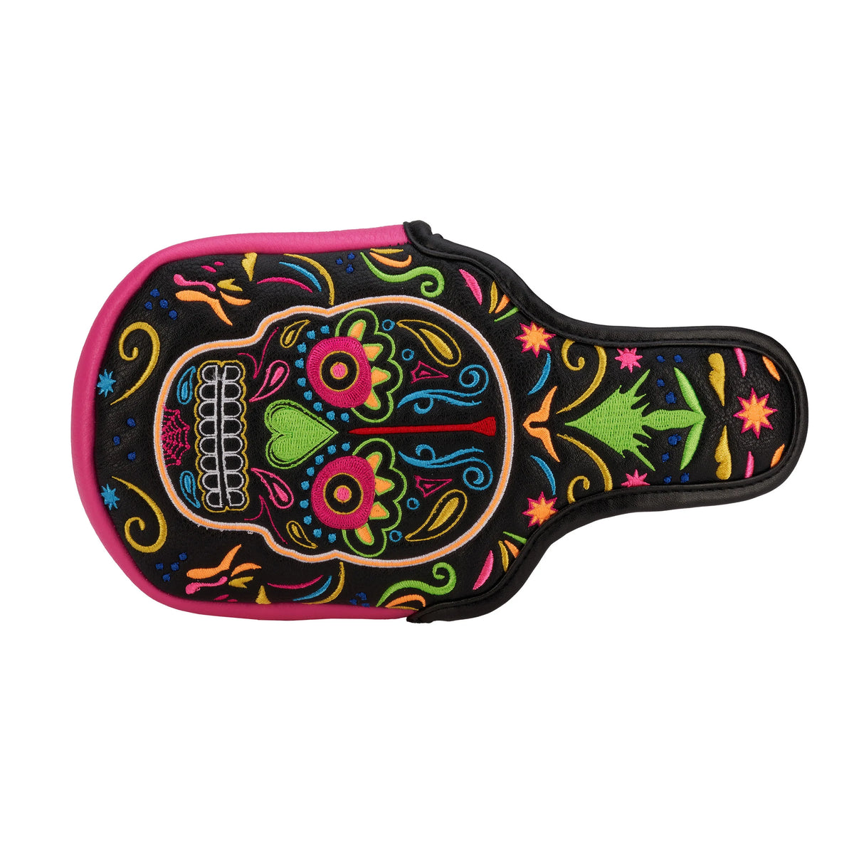 CMC Designs Day of The Dead Neon Sugar Skull Signature Mallet Putter Cover
