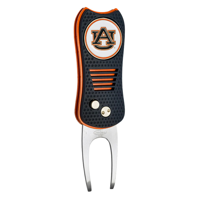 Auburn Tigers Team Golf USA Switchblade Divot Tool w/ Double Sided Magnetic Ball Marker