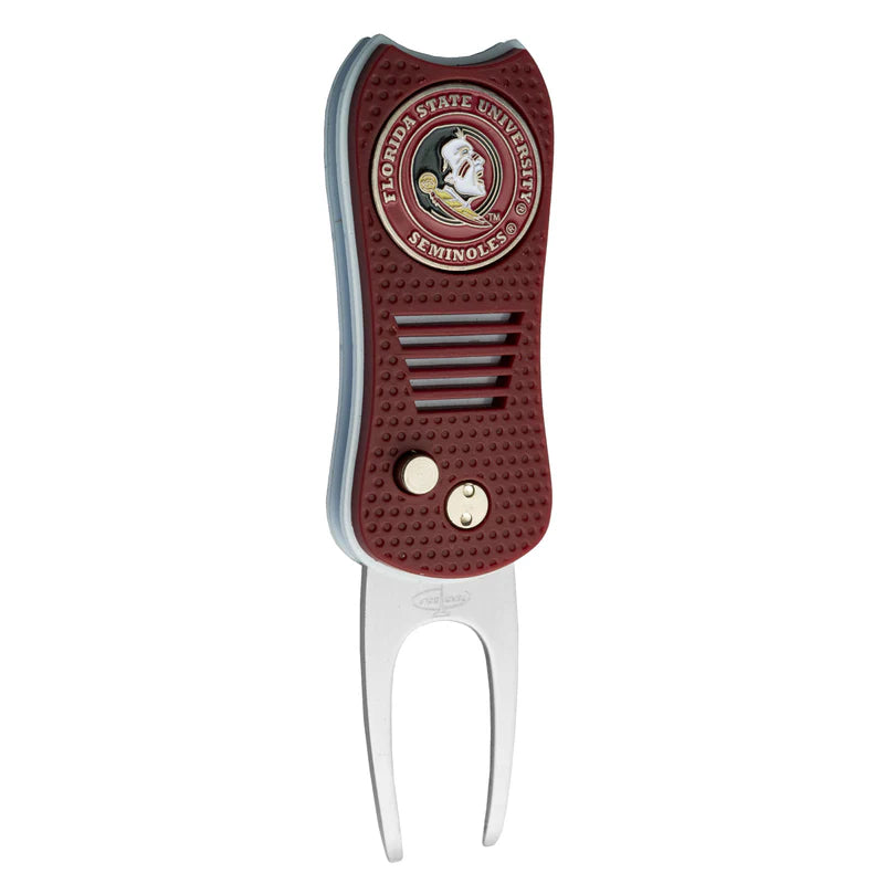 Florida State Seminoles Team Golf USA Switchblade Divot Tool w/ Double Sided Magnetic Ball Marker