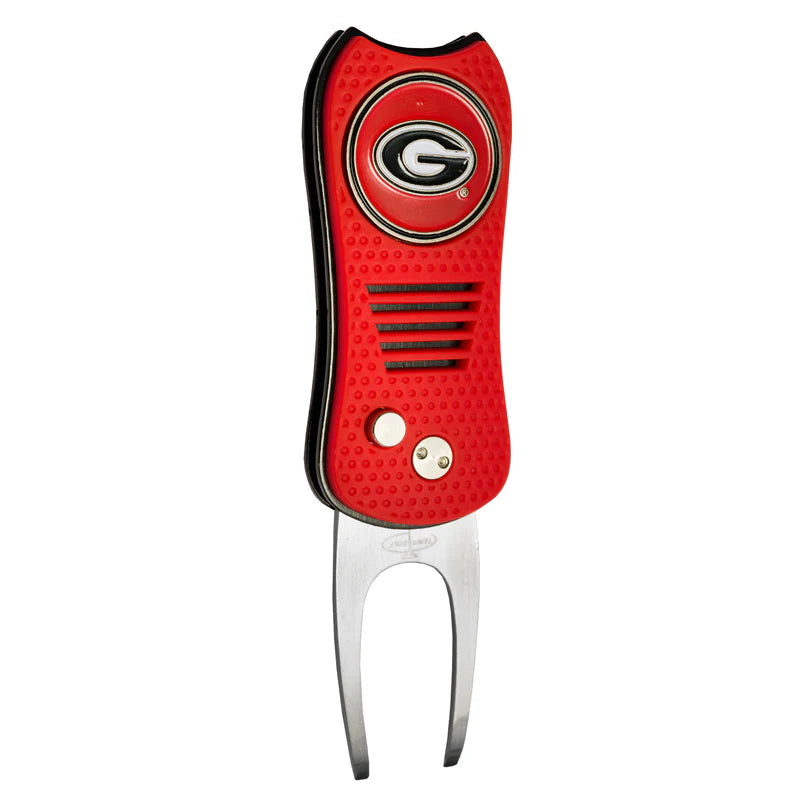 Georgia Bulldogs Team Golf USA Switchblade Divot Tool w/ Double Sided Magnetic Ball Marker