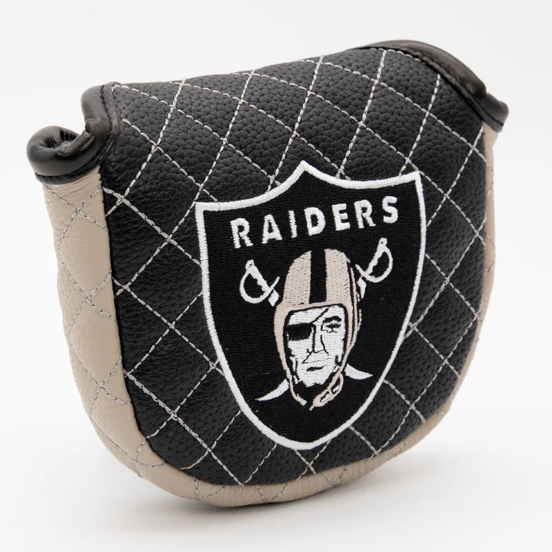 Team Golf USA (Authentic) Las Vegas Raiders Solid Color Quilted Mallet Putter Cover NFL Licensed