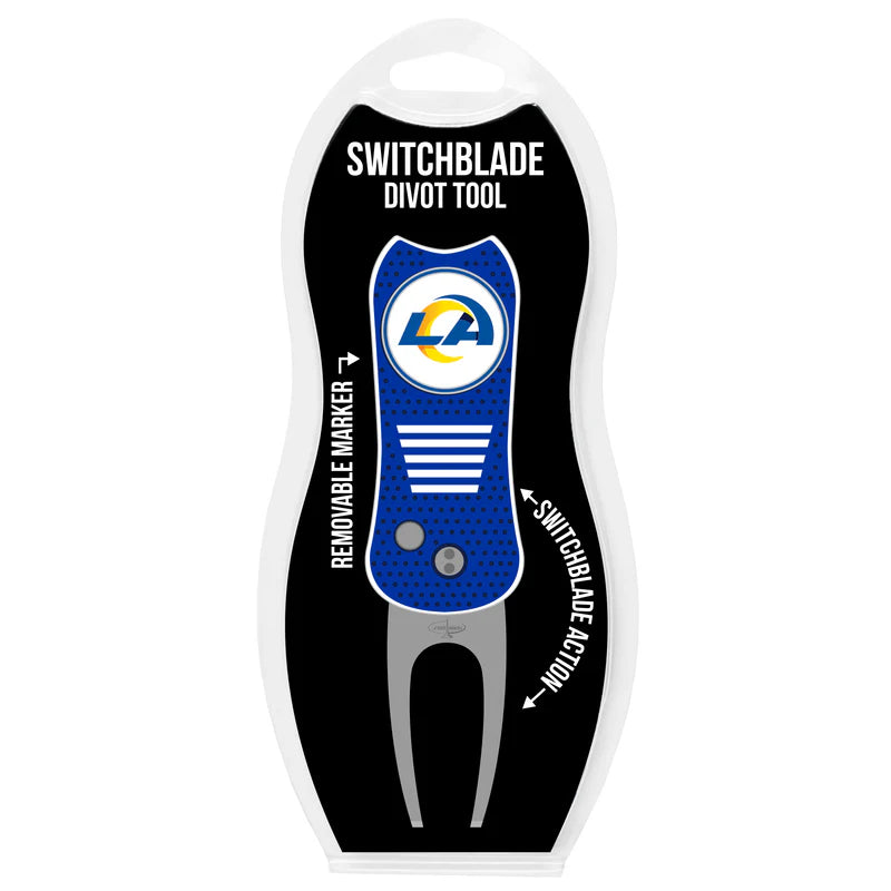 Los Angeles Rams Team Golf USA Switchblade Divot Tool w/ Double Sided Magnetic Ball Marker