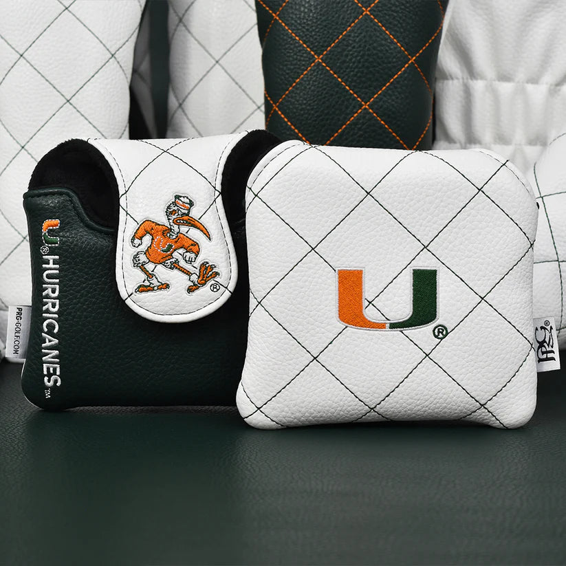 PRG Golf Authentic Miami Hurricanes 2025 Mallet Putter Cover NCAA Licensed