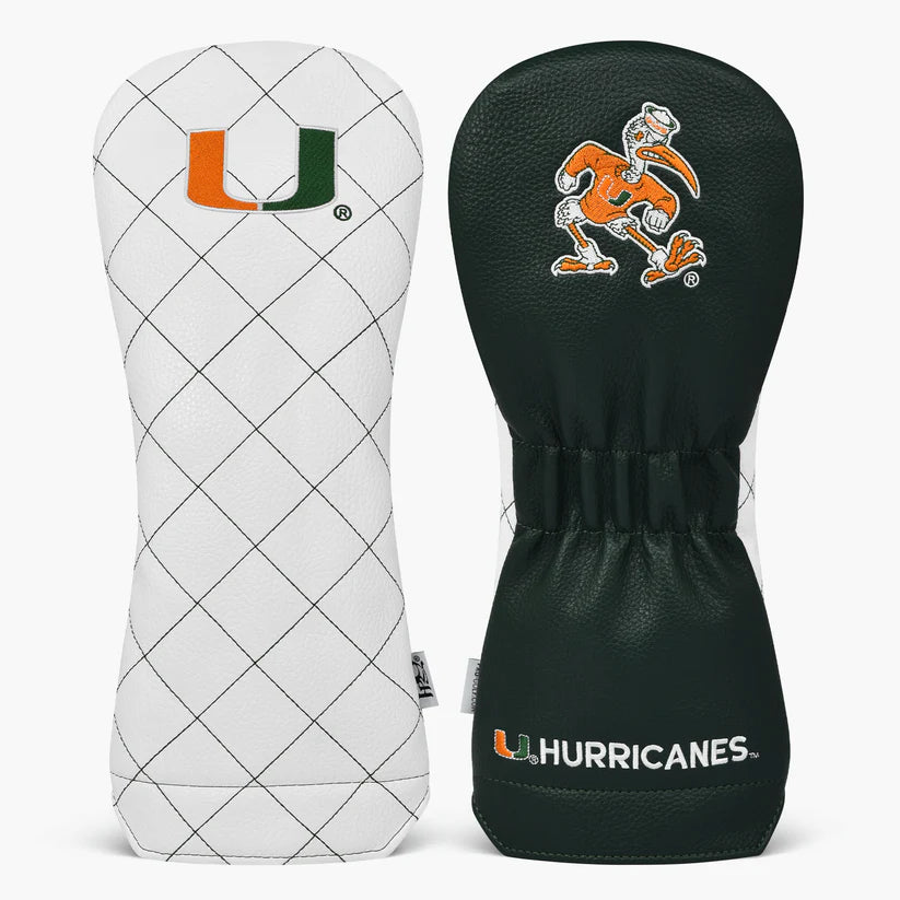 PRG Golf Authentic Miami Hurricanes 2025 Driver Head Cover NCAA Licensed