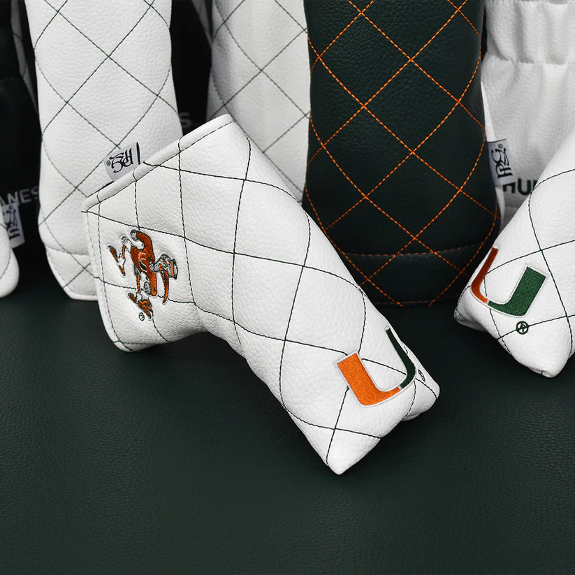 PRG Golf Authentic Miami Hurricanes 2025 Blade Putter Cover NCAA Licensed
