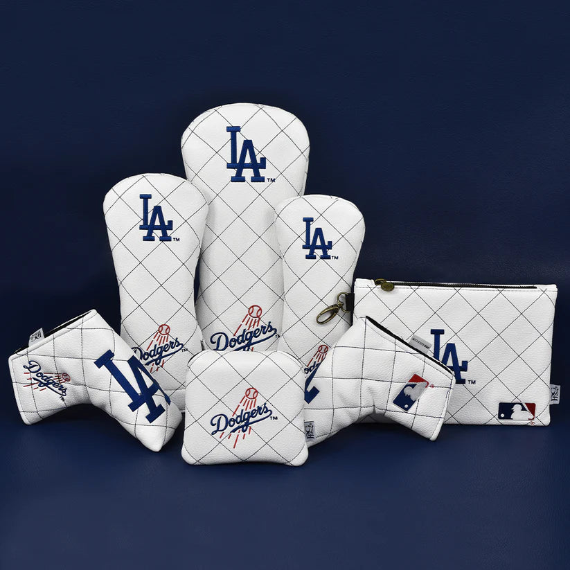 PRG Golf Authentic Los Angeles Dodgers Driver Fairway & Rescue Head Cover Set MLB Licensed