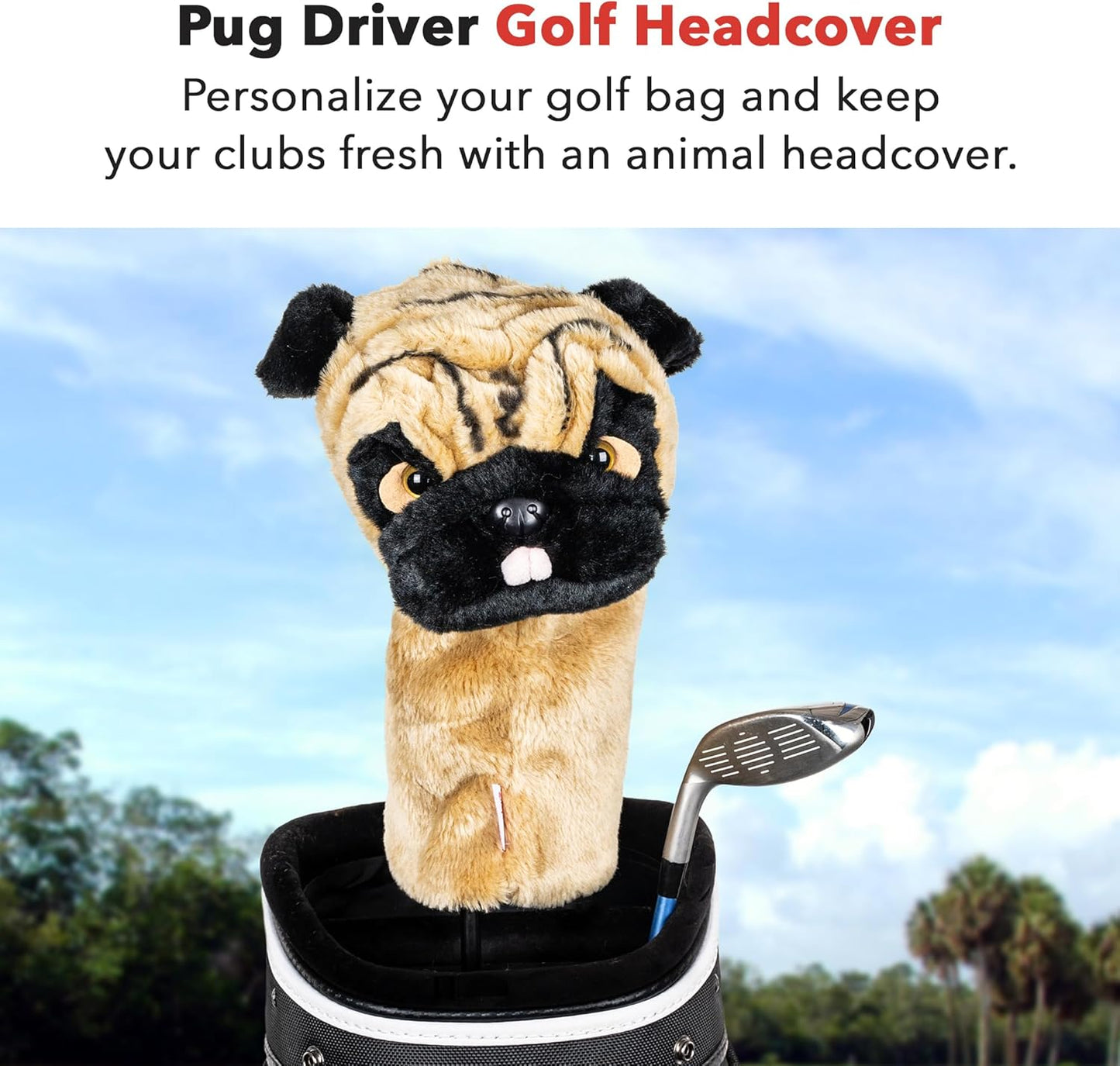 Daphne's Authentic Pug Driver Headcover