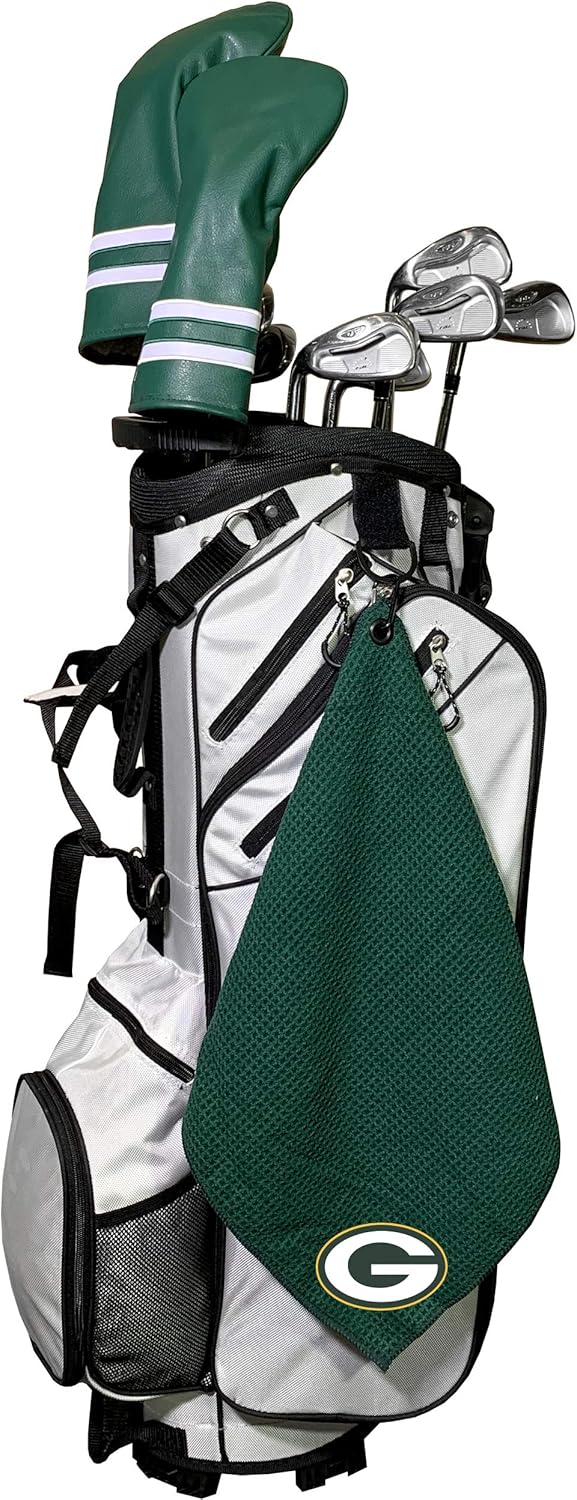 Team Golf USA Green Bay Packers Microfiber Golf Towel 15"X15" NFL Licensed