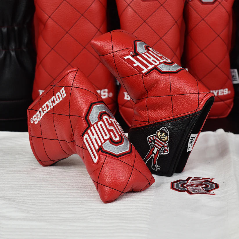 PRG Golf Authentic Ohio State Buckeyes Stitch Pattern Blade Putter Cover NCAA