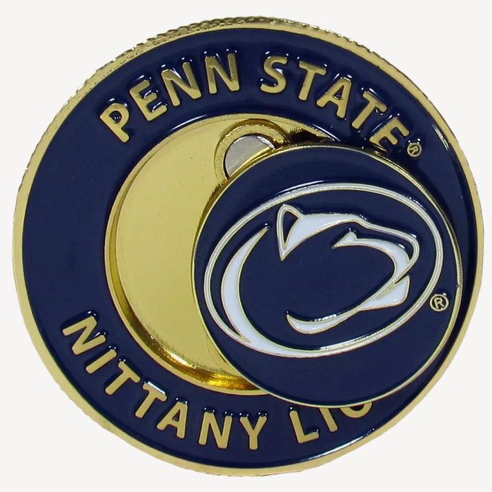Siskiyou Gifts Penn State Nittany Lions 1.75" Diameter Team Logo Coin Golf Ball Marker, NCAA Licensed