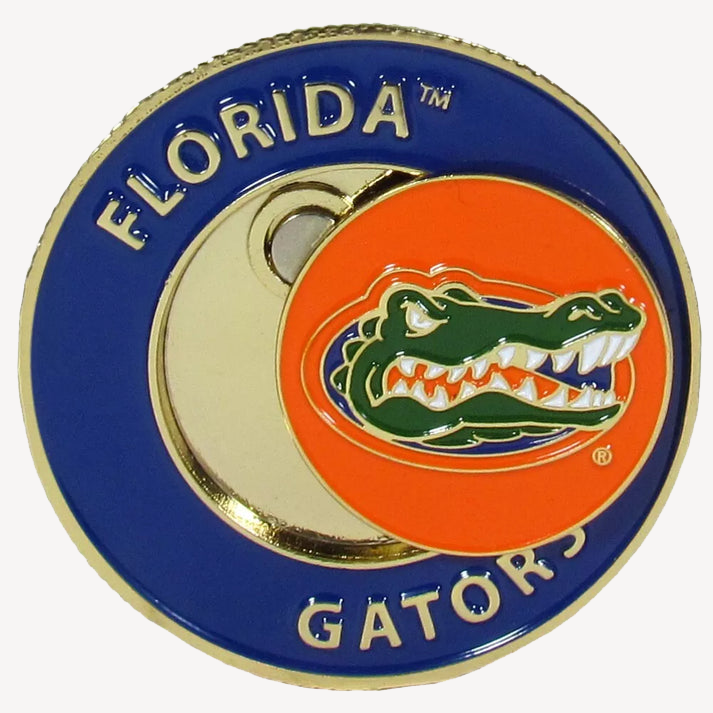 Siskiyou Gifts Florida Gators 1.75" Diameter Team Logo Coin Golf Ball Marker, NCAA Licensed