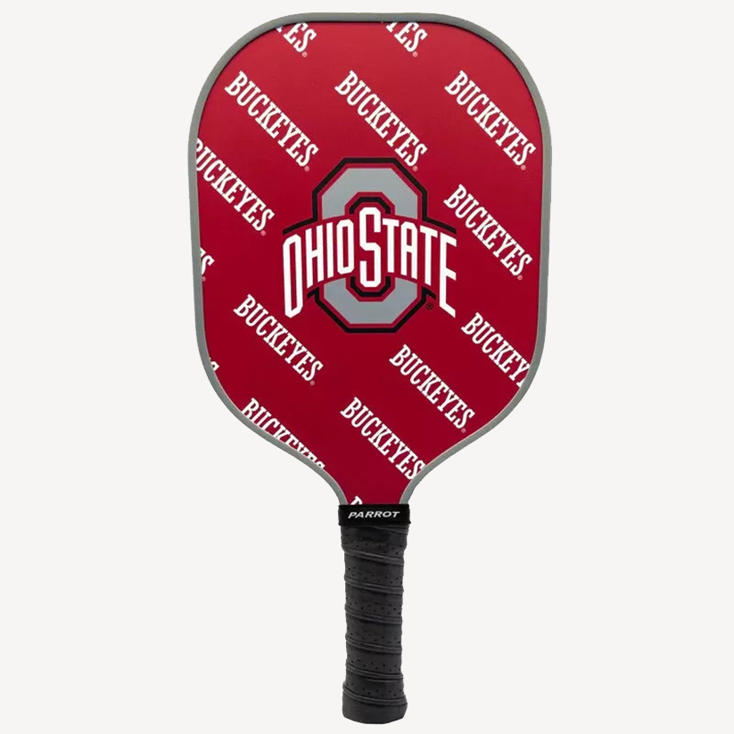 Parrot Paddles Carbon Fiber Ohio State Buckeyes Pickleball Paddle 12MM Thick (NCAA)