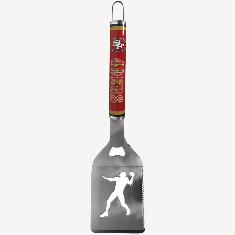 Siskiyou Gifts San Francisco 49ers Stainless Steel BBQ Spatula w/Bottle Opener, NFL Licensed