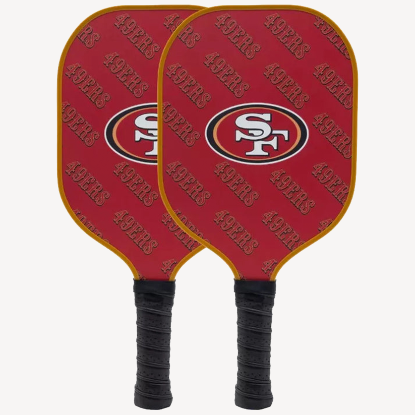 Parrot Paddles Carbon Fiber San Francisco 49ers Pickleball Paddle Set w/Case