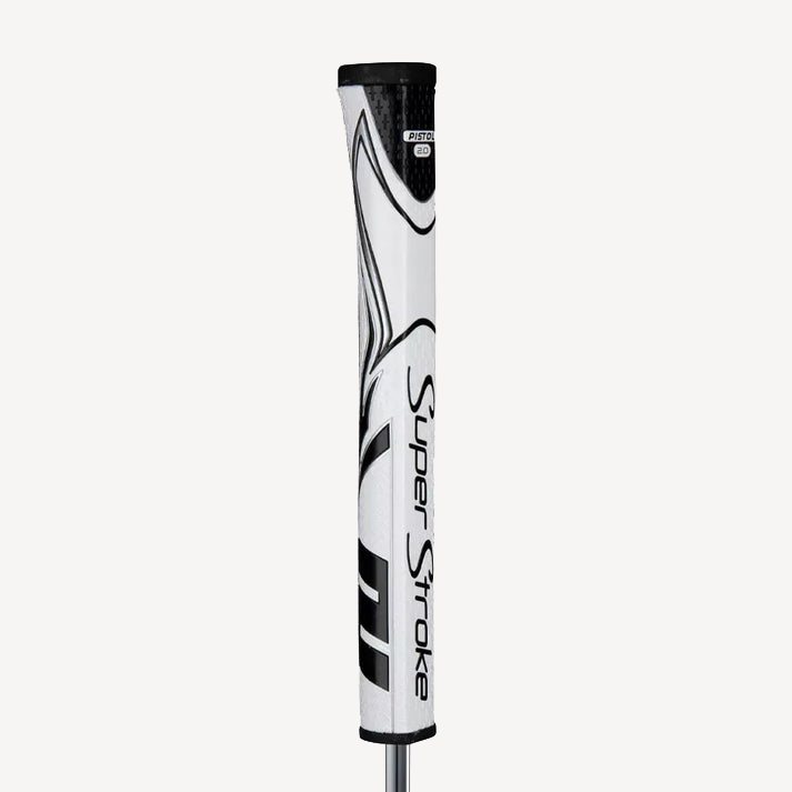 SuperStroke (Authentic) Zenergy White & Black Pistol 2.0 Putter Grip