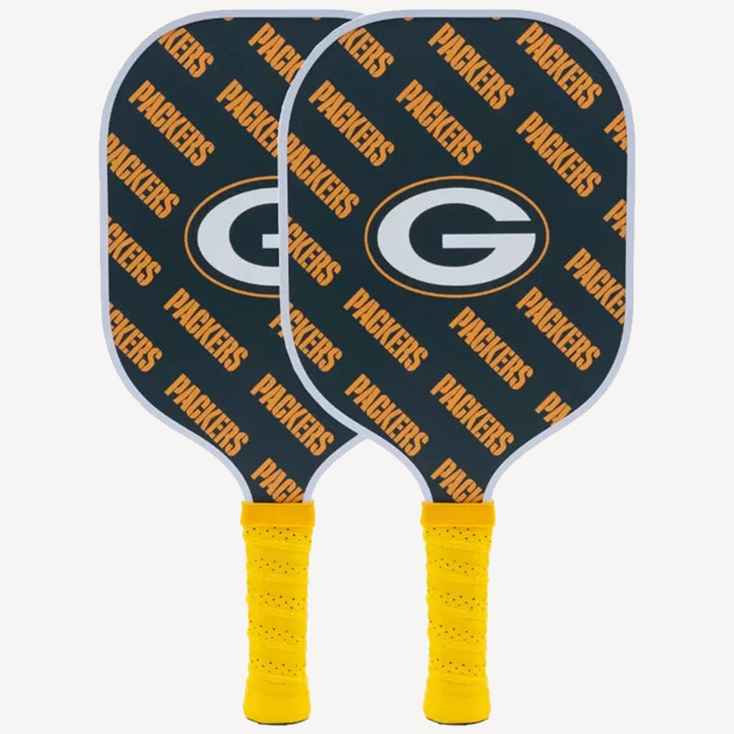 Parrot Paddles Carbon Fiber Green Bay Packers Pickleball Paddle Set (New in Case)