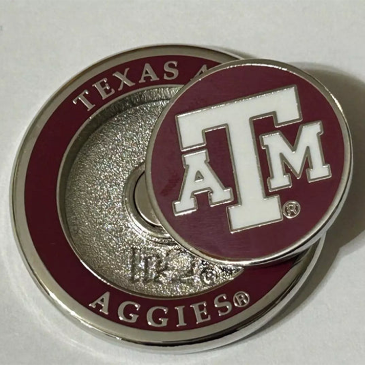 PRG Golf Texas A&M Aggies Duo Logo Magnetic Golf Ball Marker NCAA Licensed