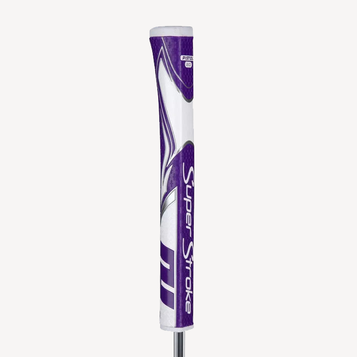 SuperStroke (Authentic) Zenergy Purple & White Pistol 2.0 Putter Grip