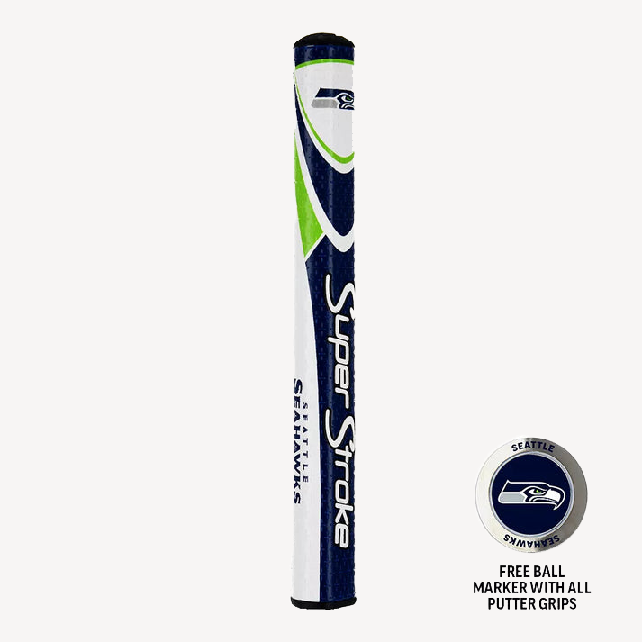 SuperStroke (Authentic) Seattle Seahawks 2.0 Putter Grip w/Ball Marker NFL Licensed
