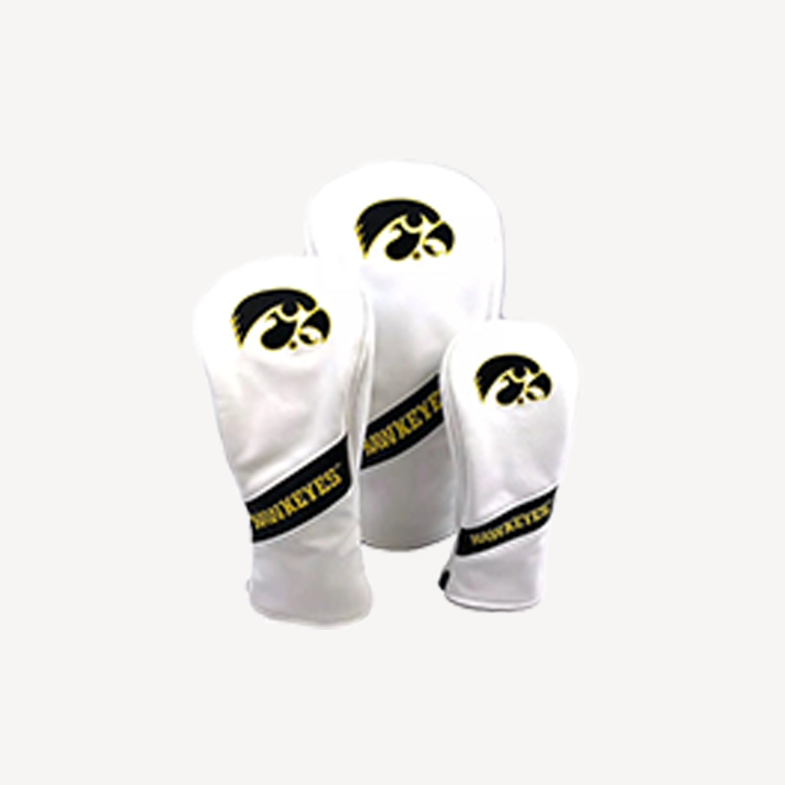 PRG Golf Iowa Hawkeyes Set of 3 Head Covers Driver Fairway & Rescue NCAA Licensed