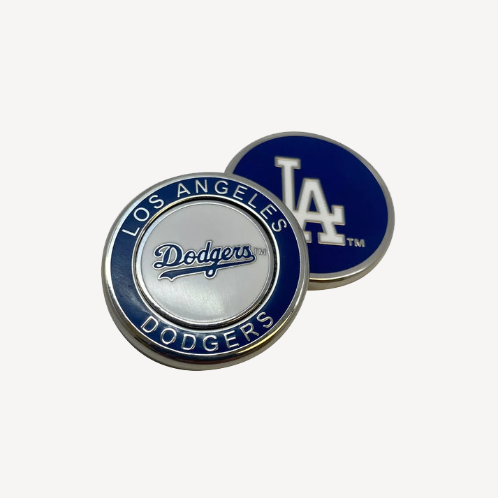 PRG Golf Los Angeles Dodgers Magnetic Duo Golf Ball Marker MLB Licensed