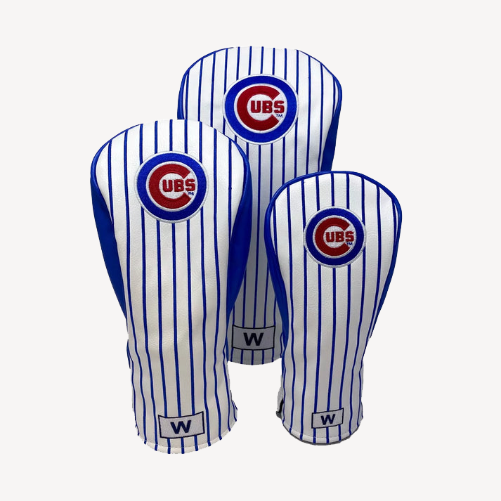 PRG Golf Chicago Cubs Set of 3 Head Covers Driver Fairway & Rescue MLB Licensed