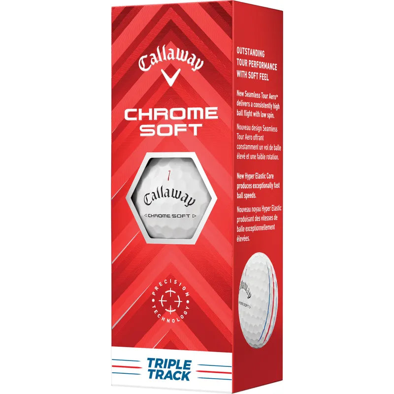 Callaway Golf Chrome Soft Triple Track 4 Dozen (48) Golf Balls