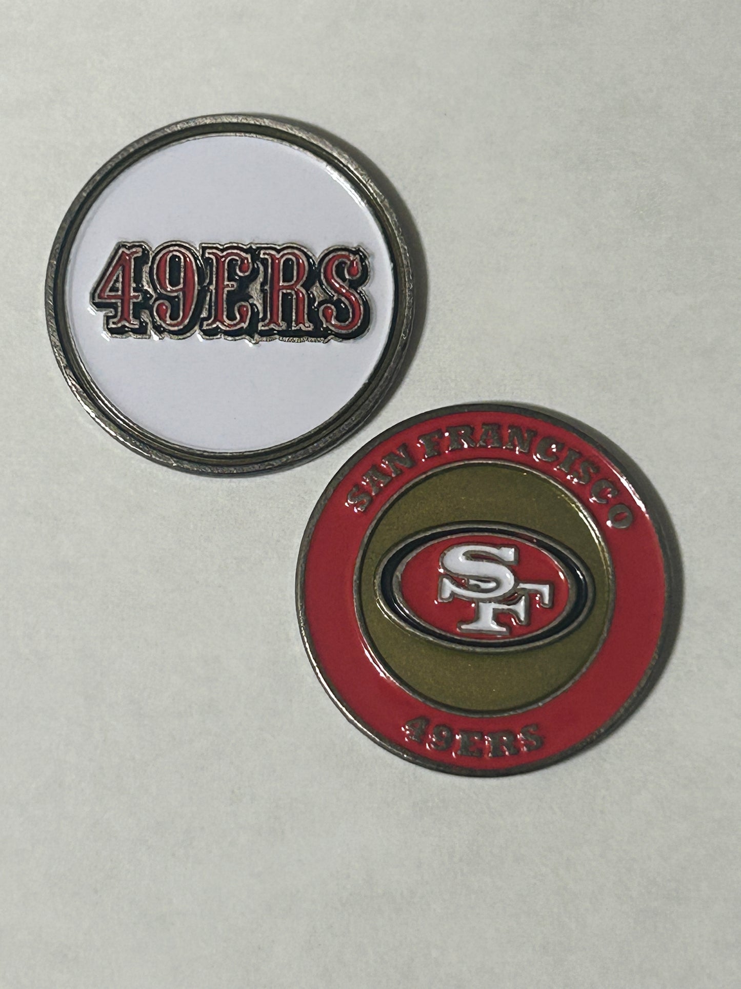 San Francisco 49ers 1" Diameter Magnetic Golf Ball Marker