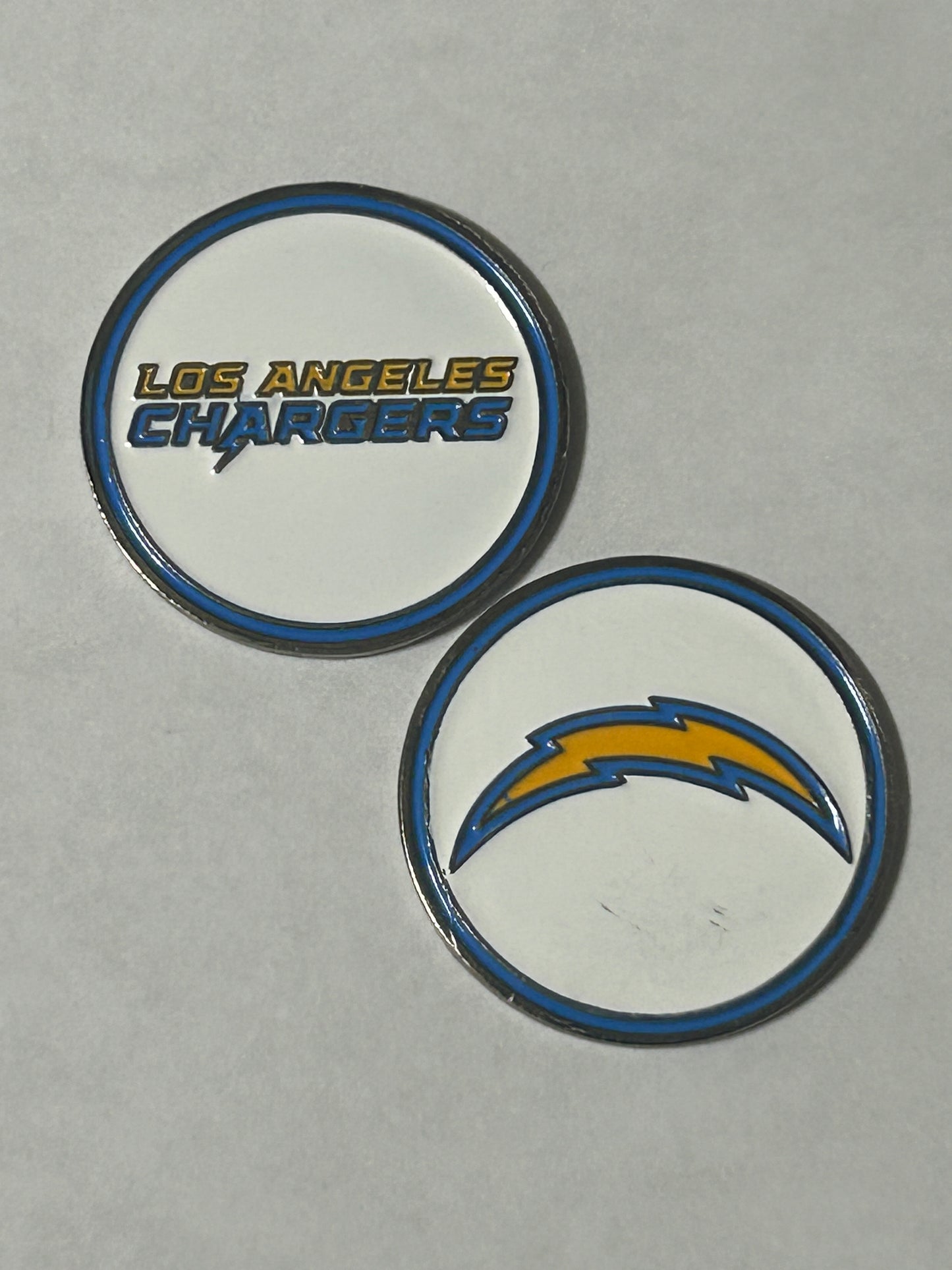 Los Angeles Chargers 1" Diameter Magnetic Golf Ball Marker