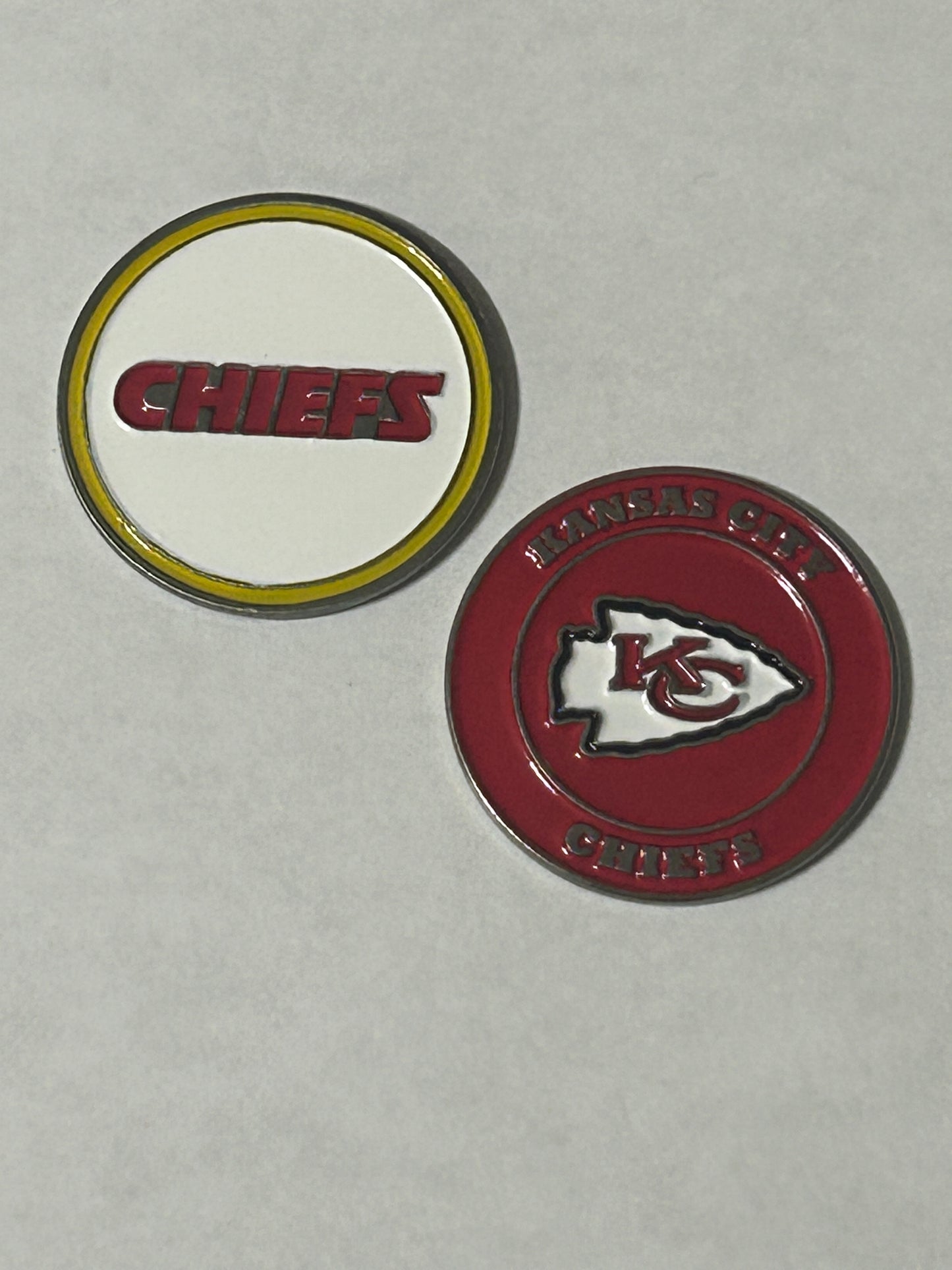 Kansas City Chiefs 1" Diameter Magnetic Golf Ball Marker