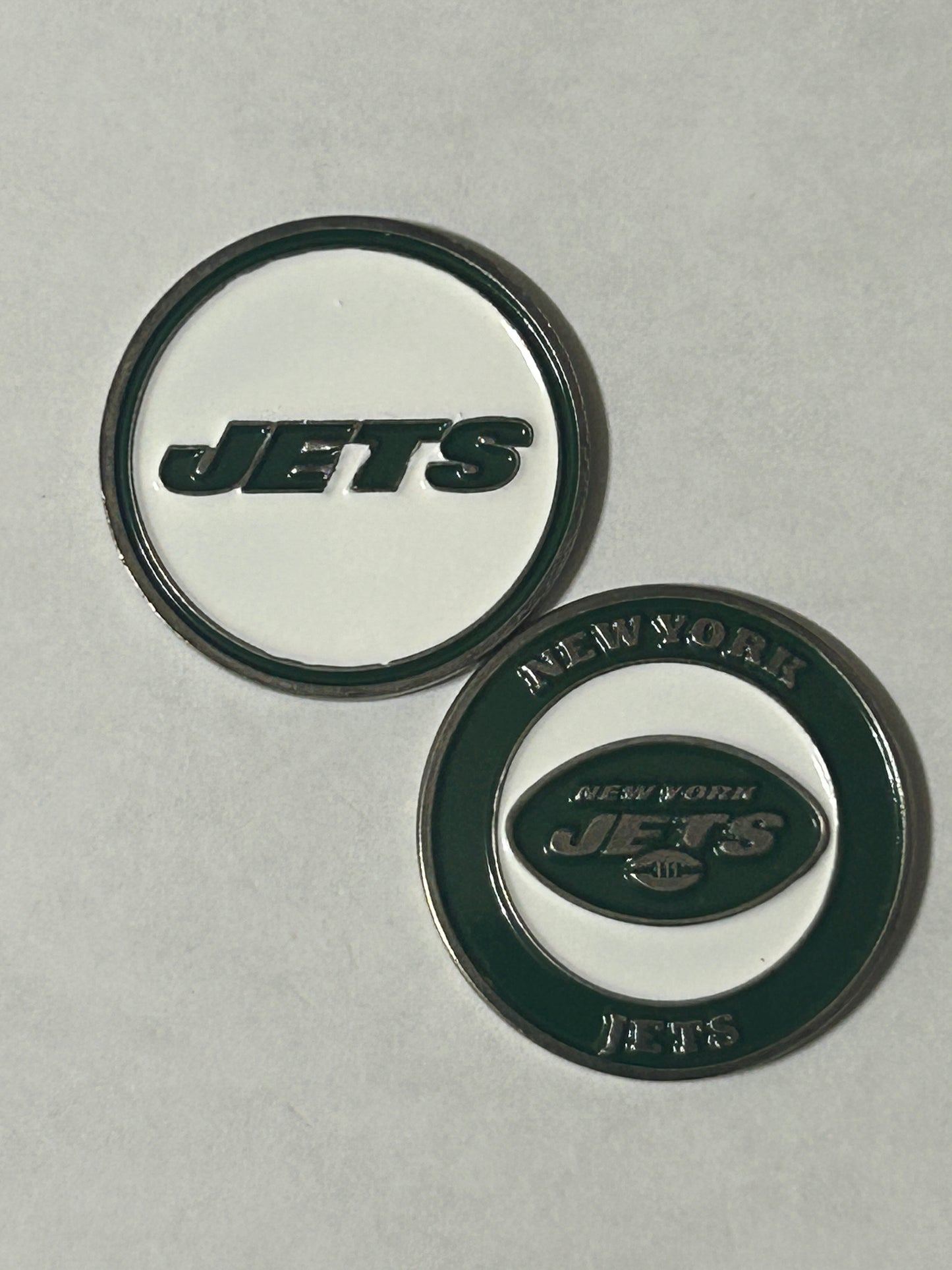 New York Jets 1" Diameter Double Sided Magnetic Golf Ball Marker NFL