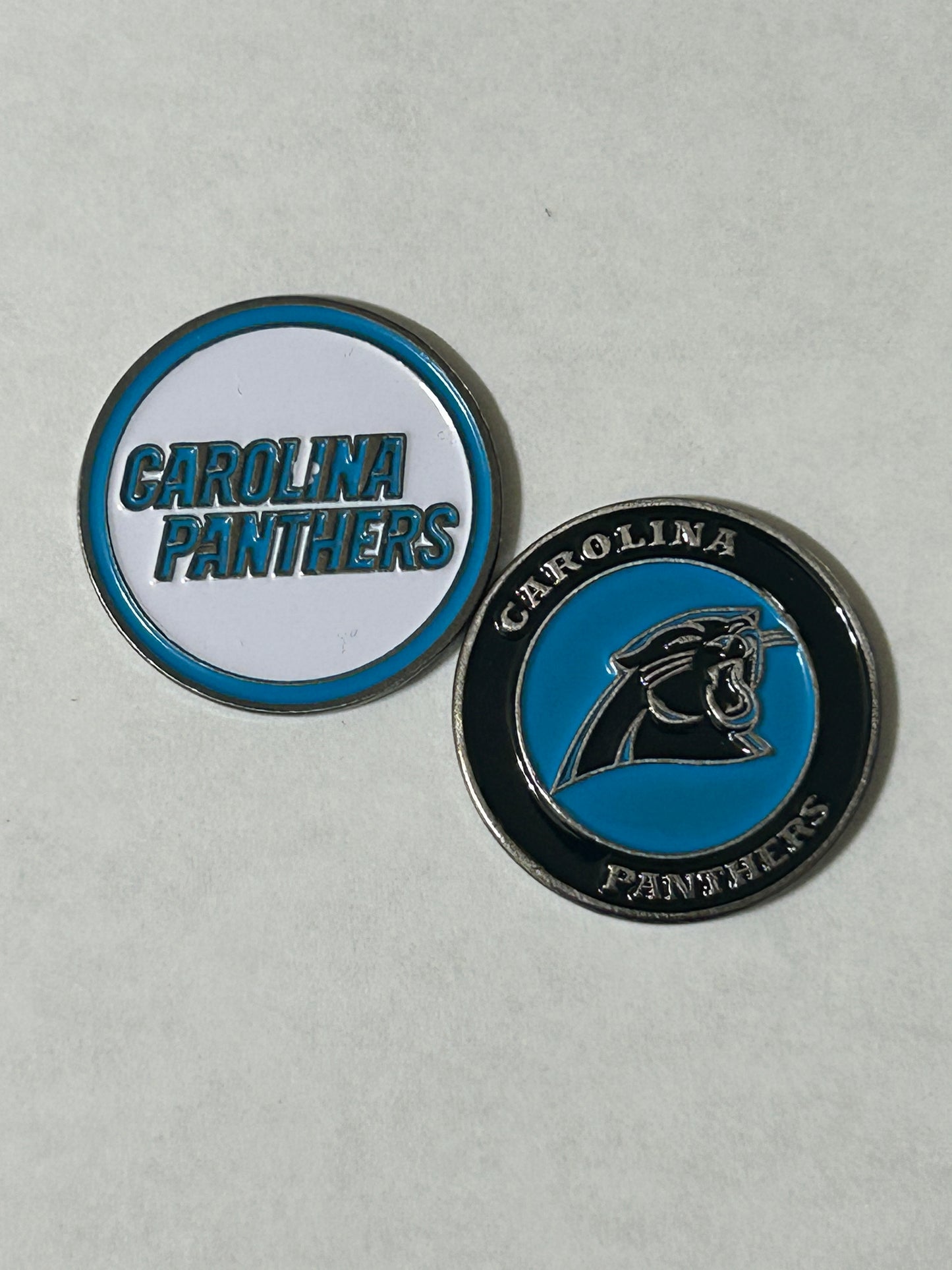 Carolina Panthers 1" Diameter Magnetic Golf Ball Marker