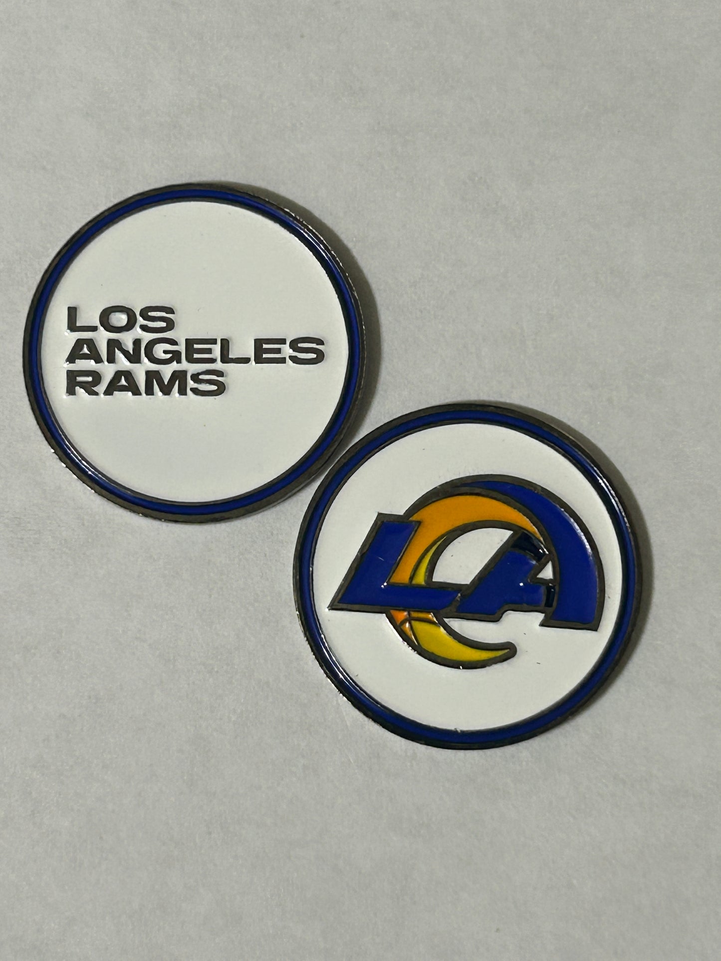 Los Angeles Rams 1" Diameter Magnetic Golf Ball Marker