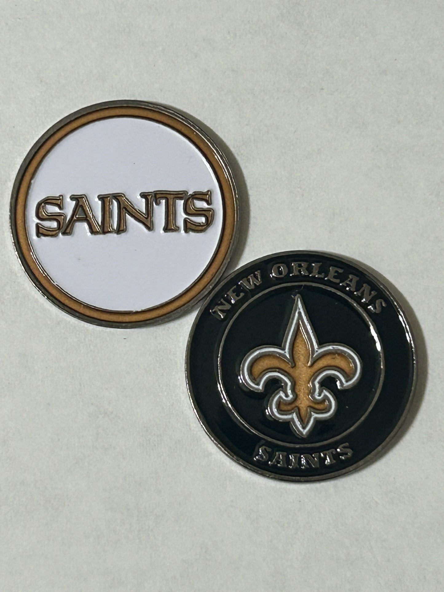 New Orleans Saints 1" Diameter Magnetic Golf Ball Marker