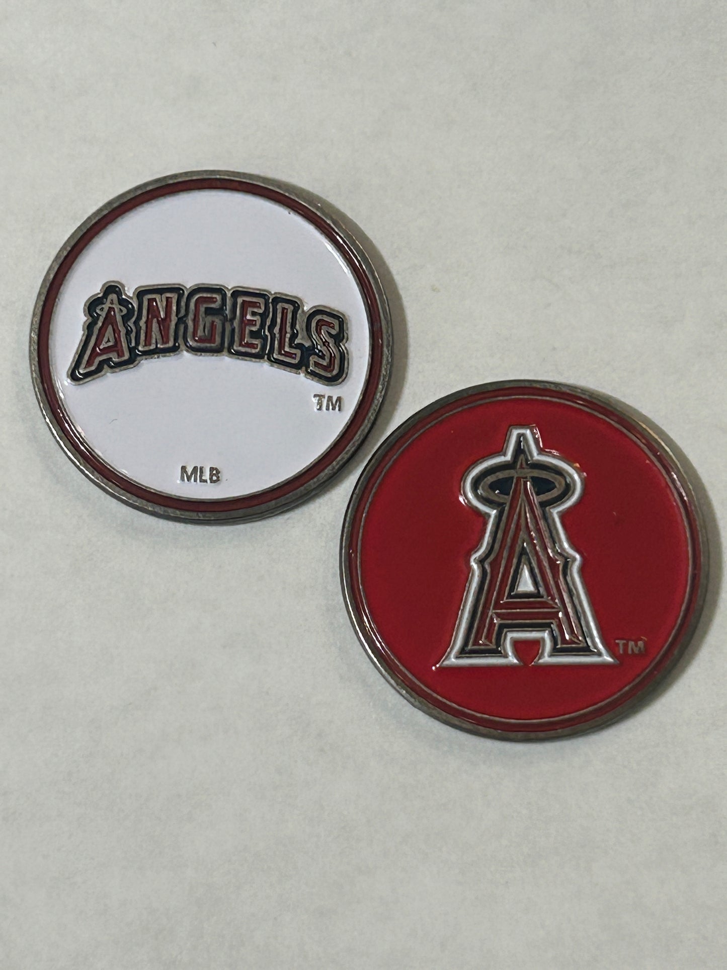 Anaheim Angels 1" Diameter Double Sided Magnetic Golf Ball Marker MLB