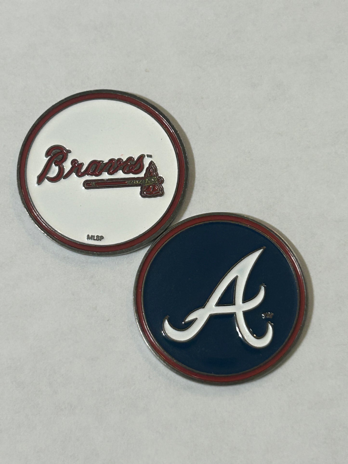 Atlanta Braves 1" Diameter Magnetic Golf Ball Marker