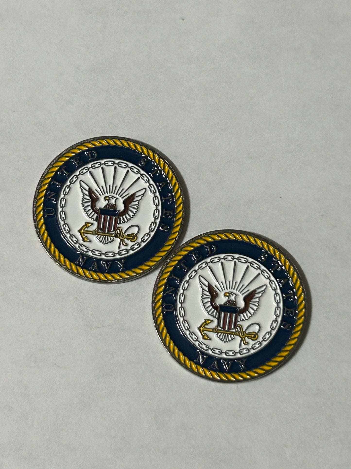 US Navy 1" Diameter Magnetic Golf Ball Marker
