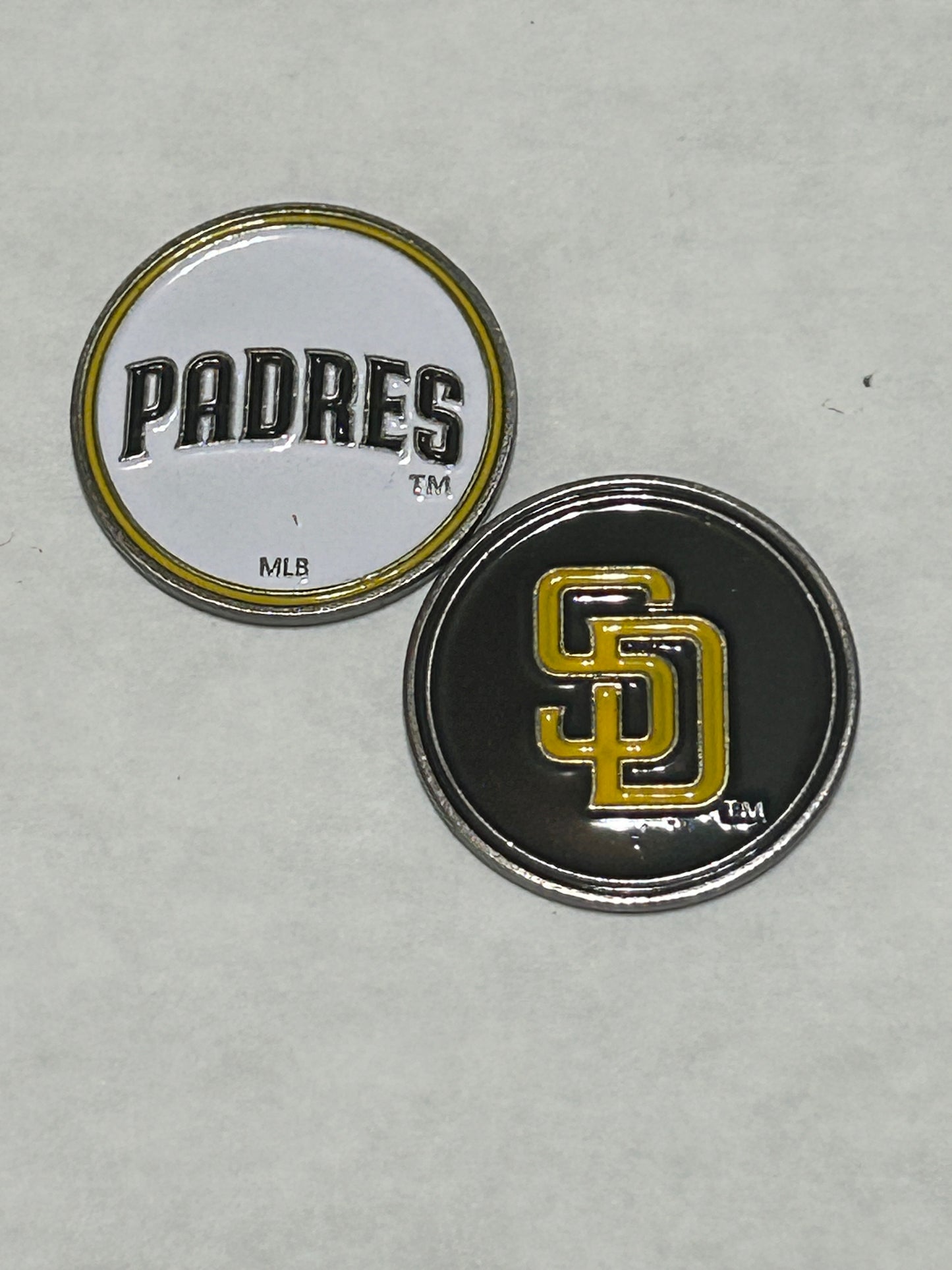 San Diego Padres 1" Diameter Double Sided Magnetic Golf Ball Marker MLB