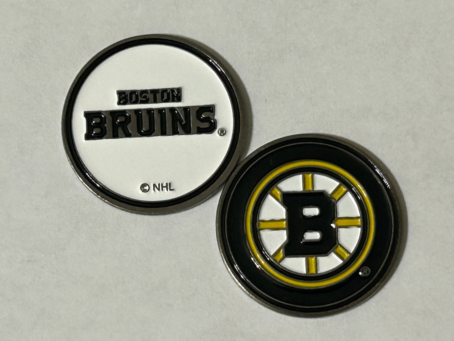 Boston Bruins Double Sided 1" Diameter Magnetic Golf Ball Marker