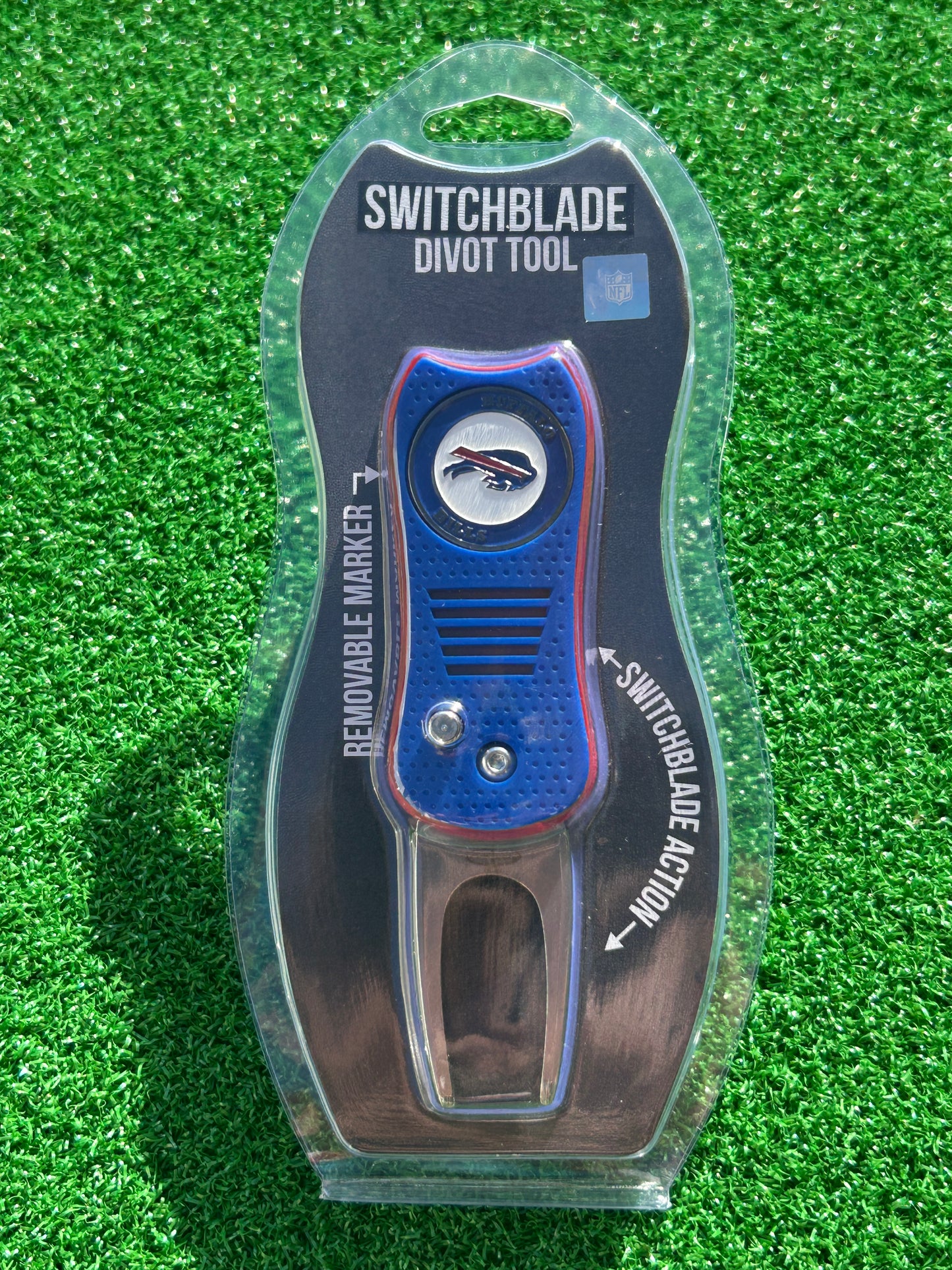 Buffalo Bills Team Golf USA Switchblade Divot Tool w/ Double Sided Magnetic Ball Marker