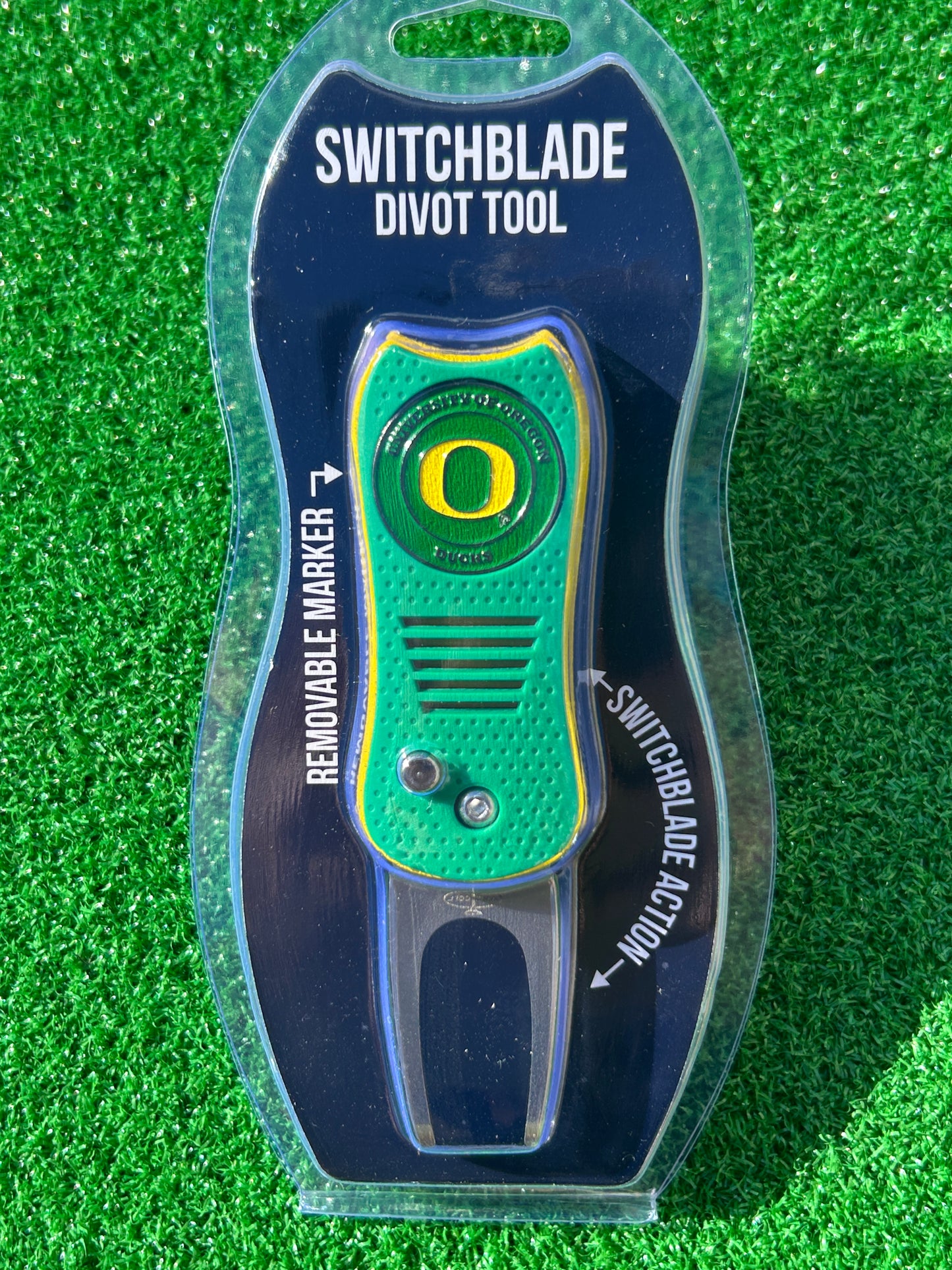 Oregon Ducks Team Golf USA Switchblade Divot Tool w/ Double Sided Magnetic Ball Marker
