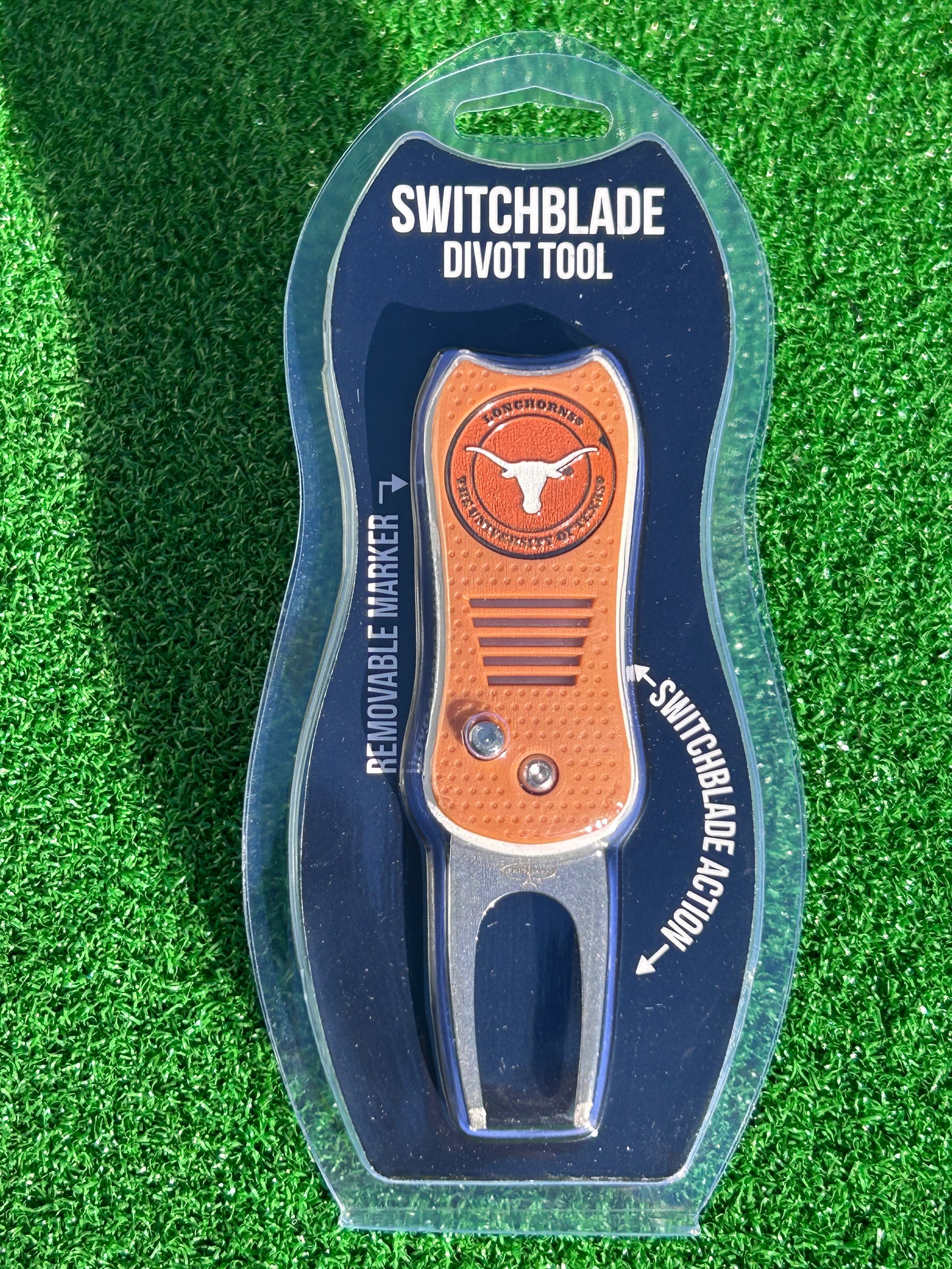 Texas Longhorns Team Golf USA Switchblade Divot Tool w/ Double Sided Magnetic Ball Marker