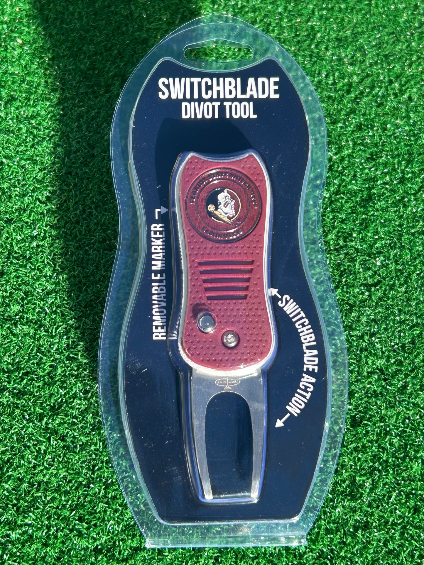 Florida State Seminoles Team Golf USA Switchblade Divot Tool w/ Double Sided Magnetic Ball Marker