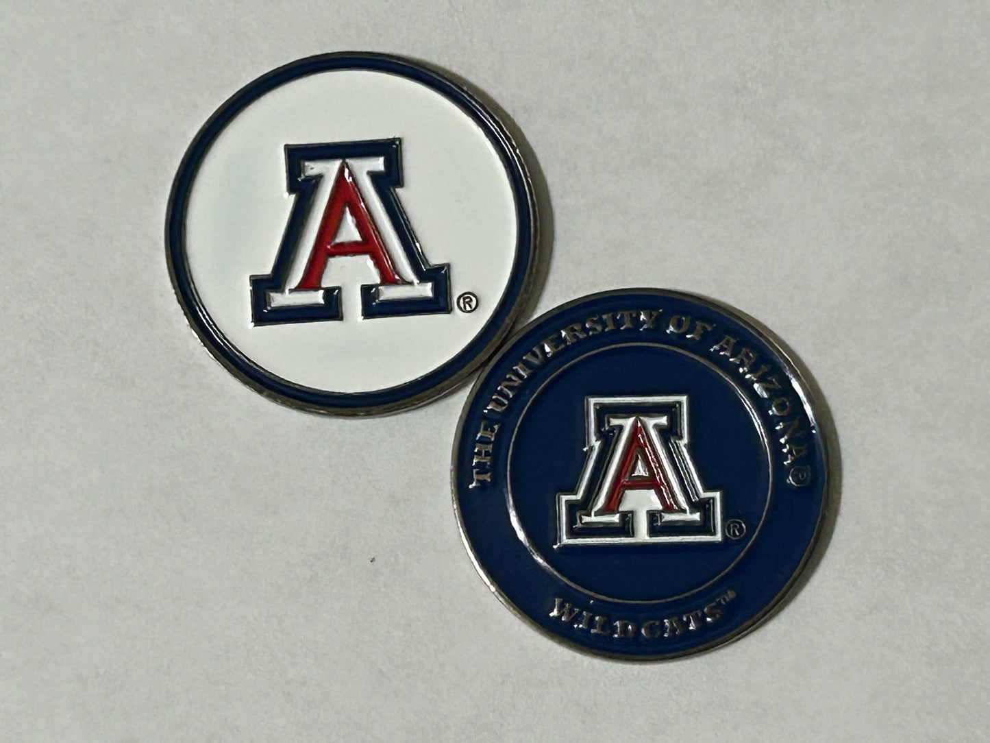 Arizona Wildcats 1" Diameter Double Sided Magnetic Golf Ball Marker NCAA