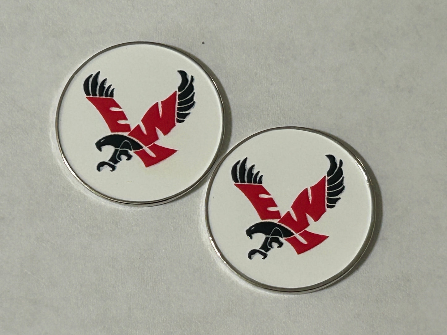 Eastern Washington Eagles 1" Diameter Double Sided Magnetic Golf Ball Marker NCAA