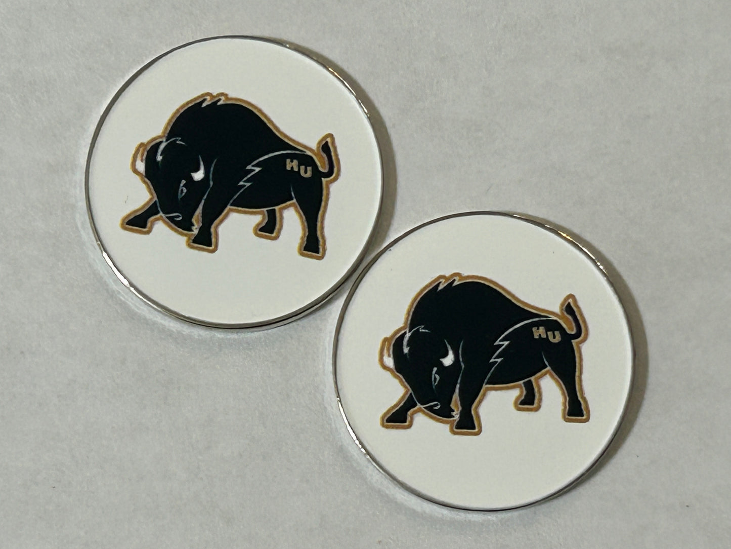 Harding Bisons 1" Diameter Double Sided Magnetic Golf Ball Marker NCAA