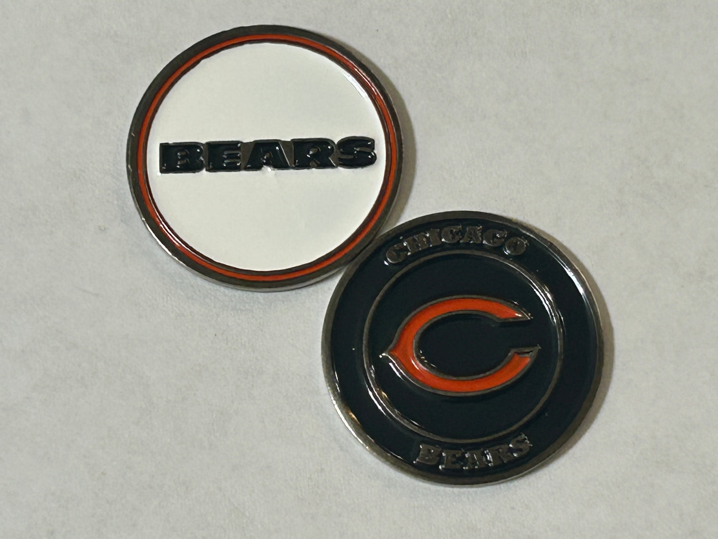 Chicago Bears 1" Diameter Double Sided Magnetic Golf Ball Marker NFL