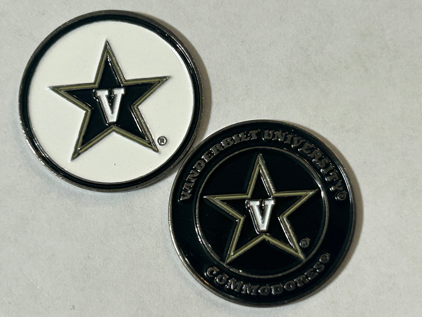 Vanderbilt Commodores 1" Diameter Double Sided Golf Ball Marker NCAA