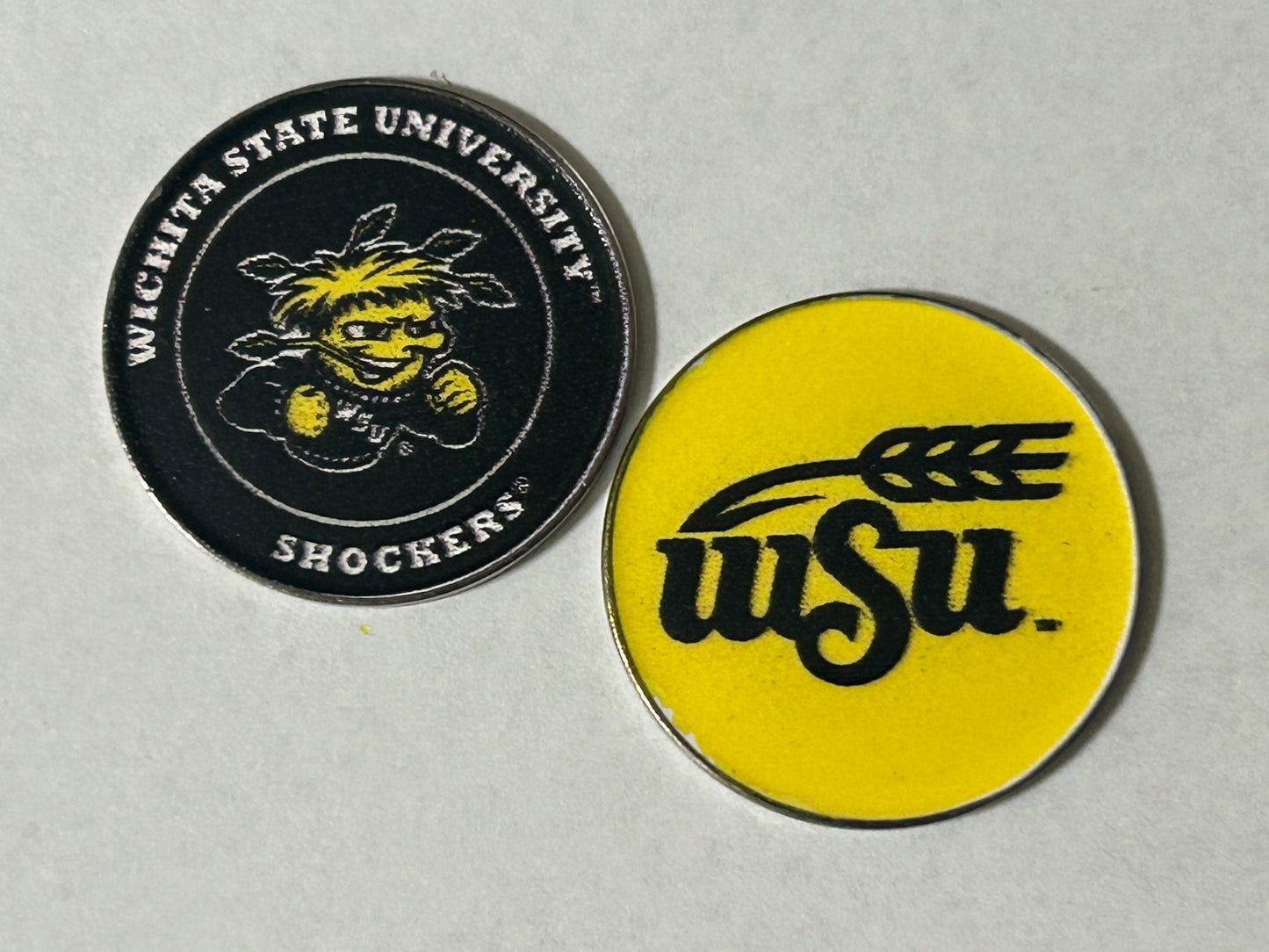 Wichita State Shockers 1" Diameter Double Sided Magnetic Golf Ball Marker NCAA